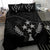 Kosrae Duvet Cover Set - Kosrae Flag Black - Polynesian Pride