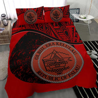 Polynesian Duvet Cover Set - Palau Bedding Set Red - Polynesian Pride