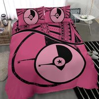 Yap Duvet Cover Set - Yap Flag Tattoo Pink - Polynesian Pride