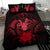 Niue Duvet Cover Set - Coconut Crab & Red Hibiscus - Polynesian Pride