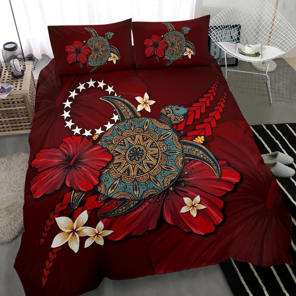Cook Islands Bedding Set - Red Turtle Tribal - Polynesian Pride