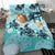 Tokelau Bedding Set - Blue Turtle Hibiscus - Polynesian Pride