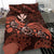 Polynesian Duvet Cover Set - Hawaii Bedding Set Pink Turtle Hibiscus - Polynesian Pride