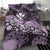 Polynesian Duvet Cover Set - Hawaii Bedding Set Purple Turtle Hibiscus - Polynesian Pride