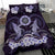 Polynesian Duvet Cover Set - Hawaii Bedding Set Shark Polynesia Compass Plumeria Purple - Polynesian Pride