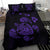 Hawaiian Map Turtle Ohana Hibicus Polynesian Bedding Set - Purple - Polynesian Pride