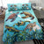 Hawaiian Map Sea Turtles Ocean Polynesian Bedding Set - Polynesian Pride