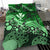 Polynesian Duvet Cover Set - Hawaii Bedding Set Green Turtle Hibiscus - Polynesian Pride