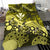 Polynesian Duvet Cover Set - Hawaii Bedding Set Yellow Turtle Hibiscus - Polynesian Pride