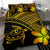 Hawaiian Turtle Kakau Plumeria Polynesian Bedding Set Yellow - Polynesian Pride