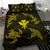 Polynesian Turtle Hammerhead Shark Ray Kanaka Hawaii Bedding Set Circle Yellow - Polynesian Pride