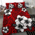 Hawaiian Plumeria Tribal Polynesian Bedding Set Red - Polynesian Pride