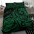 Polynesian Bedding Set - Hawaii Duvet Cover Set Green Turtle Tribal - Polynesian Pride