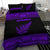 Aotearoa New Zealand Maori Bedding Set Silver Fern - Purple - Polynesian Pride