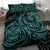 Polynesian Bedding Set - Hawaii Duvet Cover Set Blue Turtle Tribal Blue - Polynesian Pride