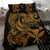 Polynesian Bedding Set - Hawaii Duvet Cover Set Gold Turtle - Polynesian Pride