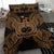 Polynesian Bedding Set - Samoa Duvet Cover Set Map Gold - Polynesian Pride