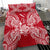 Polynesian Bedding Set - New Caledonia Duvet Cover Set Map Red White - Polynesian Pride