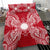 Polynesian Bedding Set - Marshall Islands Duvet Cover Set Map Red White - Polynesian Pride