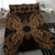 Polynesian Bedding Set - Marshall Islands Duvet Cover Set Map Gold - Polynesian Pride