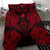 Polynesian Bedding Set - Kosrae Duvet Cover Set Map Red - Polynesian Pride