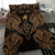 Polynesian Bedding Set - Kosrae Duvet Cover Set Map Gold - Polynesian Pride