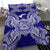 Polynesian Bedding Set - American Samoa Duvet Cover Set Map Blue - Polynesian Pride