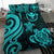 Polynesian Bedding Set - Hawaii (Kanaka Maoli) Duvet Cover Set Turquoise Tentacle Turtle - Polynesian Pride