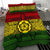 Hawaiian Turtle Polyensian Tribal Bedding Set Reggae Color - Polynesian Pride