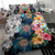 Hawaiian Turtle Swimming Wave Plumeria Hibiscus Polynesian Bedding Set - Garden Style - Polynesian Pride