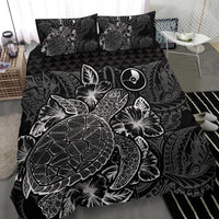 Polynesian Bedding Set - Yap Duvet Cover Set Black Color - Polynesian Pride