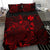 Polynesian Bedding Set - Wallis And Futuna Duvet Cover Set Red Color - Polynesian Pride