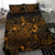 Polynesian Bedding Set - Niue Duvet Cover Set Gold Color - Polynesian Pride