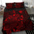 Polynesian Bedding Set - Hawaii Duvet Cover Set Red Color - Polynesian Pride