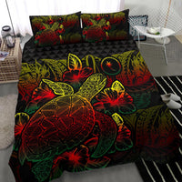 Polynesian Bedding Set - Chuuk Duvet Cover Set Reggae Color - Polynesian Pride
