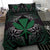 Polynesian Bedding Set - Hawaii Duvet Cover Set Green Hibiscus Coat Of Arms - Polynesian Pride