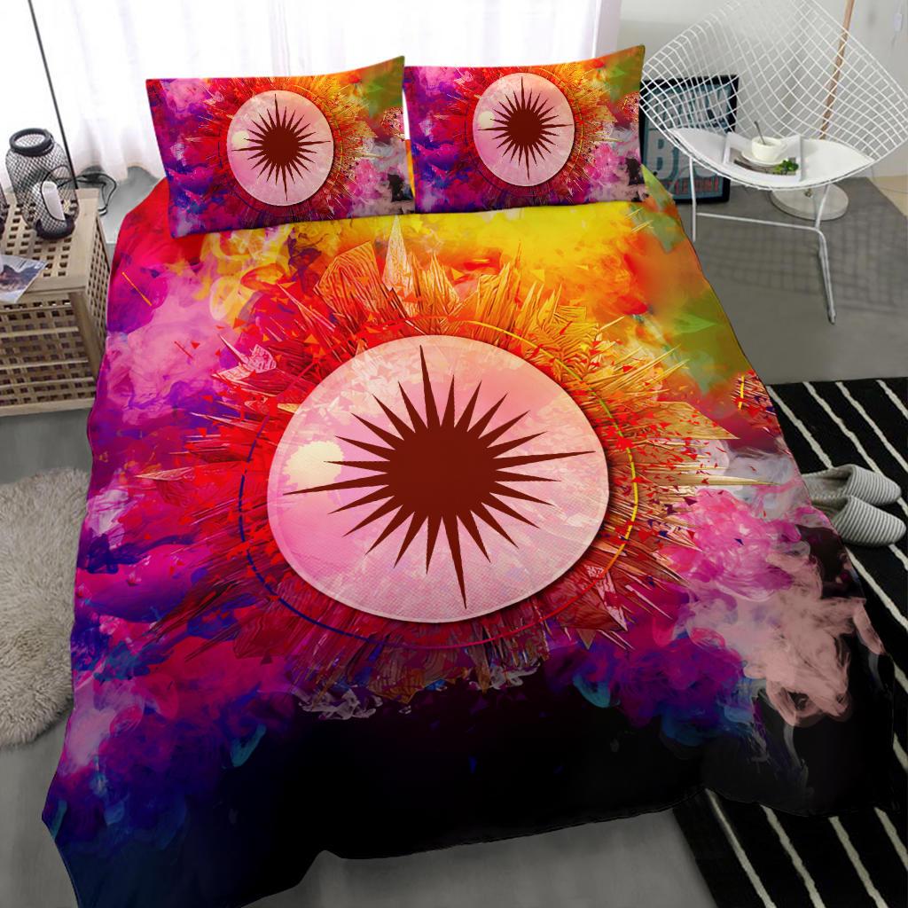 Polynesian Bedding Set Marshall Islands Duvet Cover Set Bright Style - Polynesian Pride