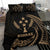 Kosrae Micronesia Bedding Set - Gold Tribal Wave - Polynesian Pride