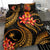 Micronesian Bedding Set - Chuuk Duvet Cover Set - Gold Plumeria - Polynesian Pride