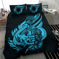 Polynesian Bedding Set - Cook islands Duvet Cover Set Father And Son Emerald Emerald - Polynesian Pride