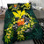 Polynesian Bedding Set - Hawaii Duvet Cover Set - Ti Leaf Lei Turtle - Polynesian Pride