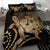 Hawaii Bedding Set - Hawaii Turtle Hibiscus Polynesian Vintage Bedding Set - Gold - Polynesian Pride