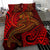 American Samoa Bedding Set - Red Shark Polynesian Tattoo - Polynesian Pride