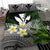 Kanaka Maoli (Hawaiian) Bedding Set, Polynesian Plumeria Banana Leaves Gray - Polynesian Pride