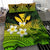 Kanaka Maoli (Hawaiian) Bedding Set, Polynesian Plumeria Banana Leaves Yellow - Polynesian Pride