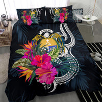 Polynesian Bedding Set - Nauru Duvet Cover Set Tropical Flowers - Polynesian Pride