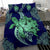 Hawaii Bedding Set - Hawaii Polynesian Turtle Hibiscus Bedding Set - Green - Polynesian Pride