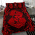 Hawaii Anchor Hibiscus Flower Vintage Bedding Set - AH - Red - Polynesian Pride