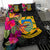 Tuvalu Bedding Set - Hibiscus Polynesian Pattern Black - Polynesian Pride