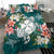 Wallis And Futuna Polynesian Bedding Set - Turtle with Plumeria - Polynesian Pride